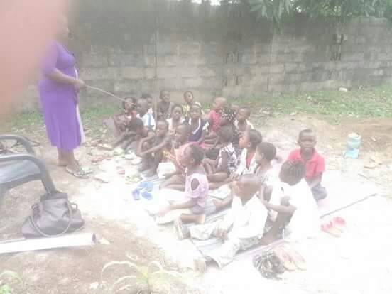 Donation of benches in Nigeria