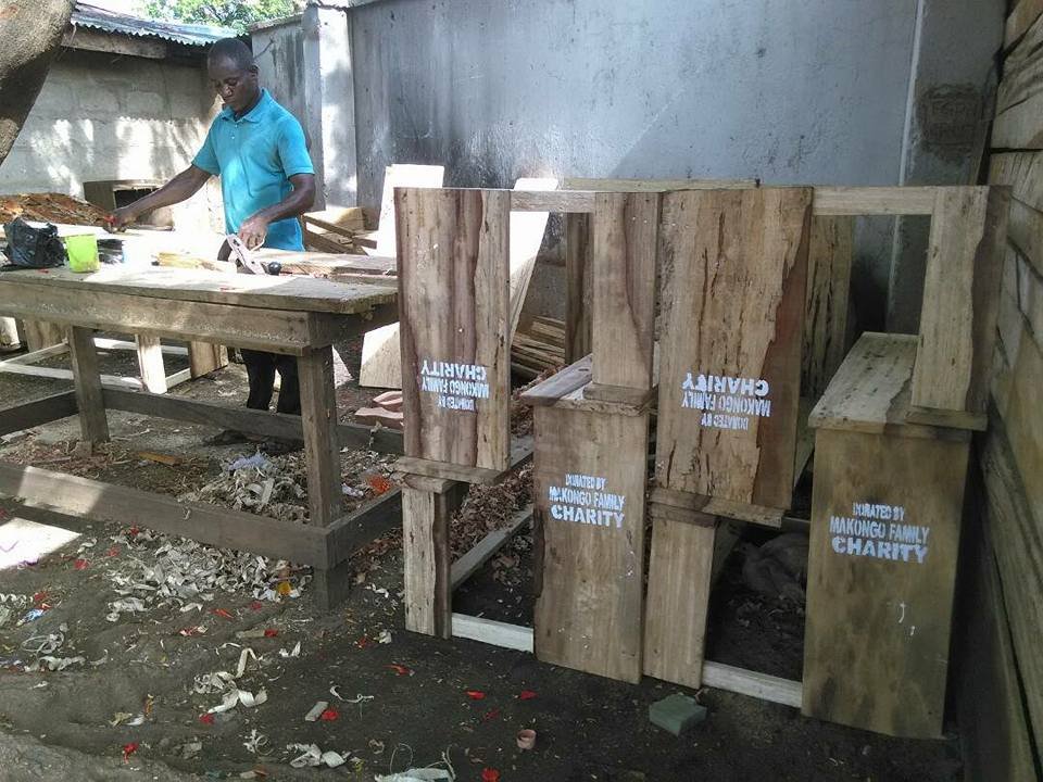 Donation of benches in Nigeria